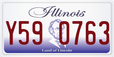 IL license plate Y590763