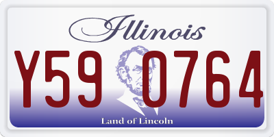 IL license plate Y590764