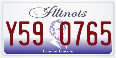 IL license plate Y590765