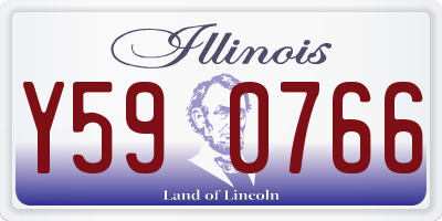 IL license plate Y590766