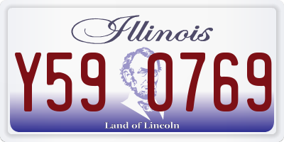IL license plate Y590769