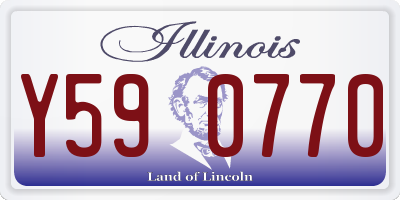IL license plate Y590770