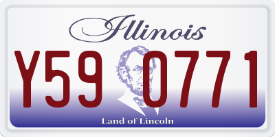 IL license plate Y590771