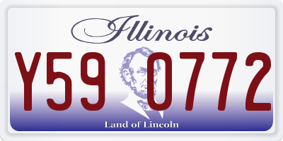 IL license plate Y590772