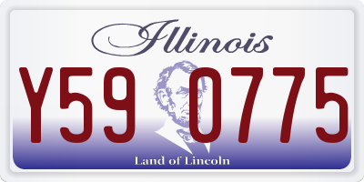 IL license plate Y590775