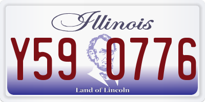 IL license plate Y590776
