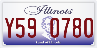 IL license plate Y590780