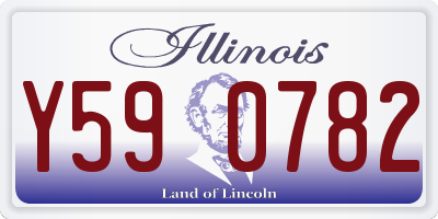IL license plate Y590782