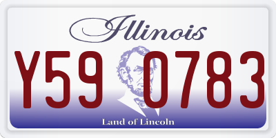 IL license plate Y590783