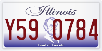 IL license plate Y590784