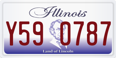 IL license plate Y590787