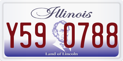 IL license plate Y590788