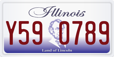 IL license plate Y590789