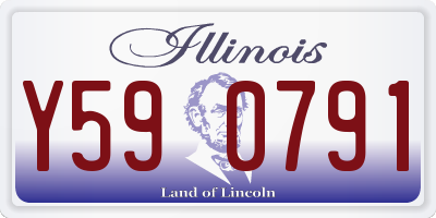 IL license plate Y590791