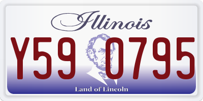 IL license plate Y590795