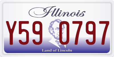 IL license plate Y590797