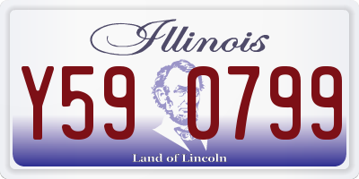IL license plate Y590799