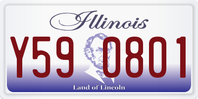 IL license plate Y590801