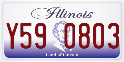IL license plate Y590803