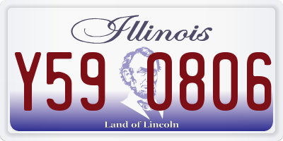 IL license plate Y590806