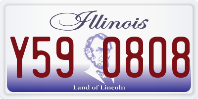 IL license plate Y590808