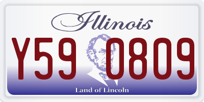 IL license plate Y590809