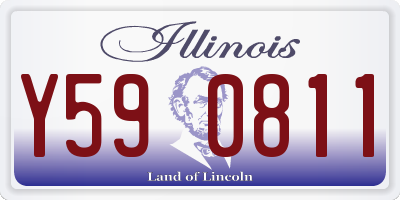 IL license plate Y590811