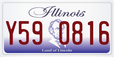 IL license plate Y590816