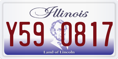 IL license plate Y590817