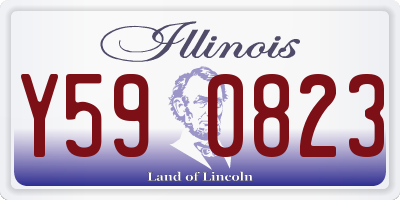 IL license plate Y590823