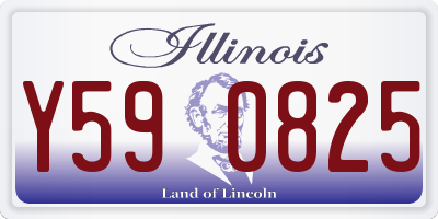 IL license plate Y590825