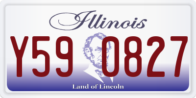IL license plate Y590827