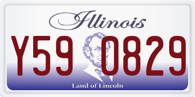 IL license plate Y590829