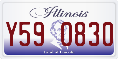 IL license plate Y590830