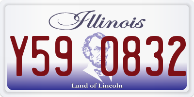 IL license plate Y590832