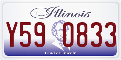 IL license plate Y590833