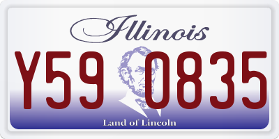 IL license plate Y590835