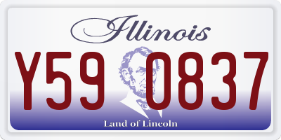 IL license plate Y590837