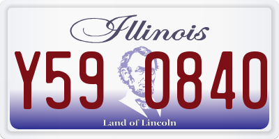 IL license plate Y590840