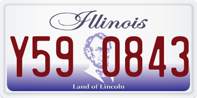 IL license plate Y590843