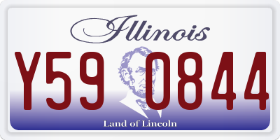 IL license plate Y590844