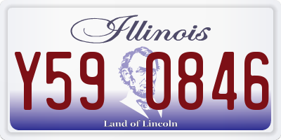 IL license plate Y590846