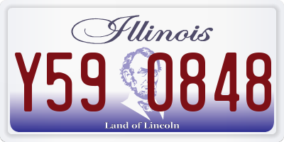 IL license plate Y590848