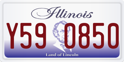 IL license plate Y590850