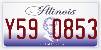 IL license plate Y590853
