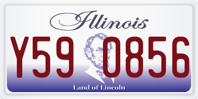 IL license plate Y590856