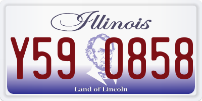 IL license plate Y590858