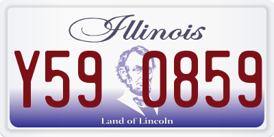 IL license plate Y590859