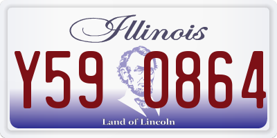 IL license plate Y590864