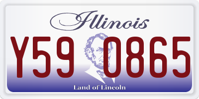 IL license plate Y590865